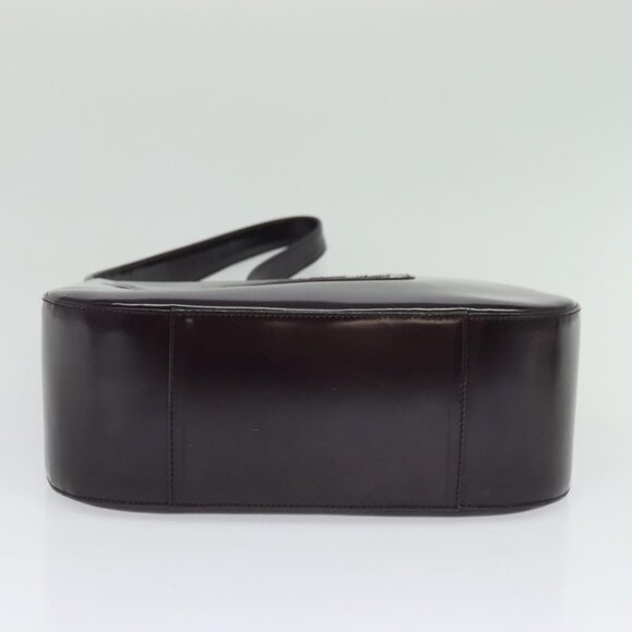 GUCCI Shoulder Bag Patent leather Navy Silver Auth - Picture 6 of 16